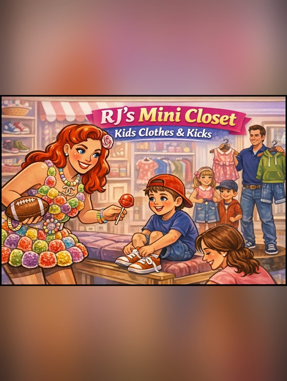 RJ's Mini Closet Candy-  Kids Clothing, Shoes & Extras